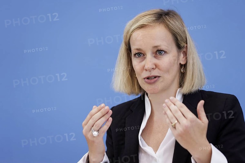 Louisa Specht-Riemenschneider, Federal Commissioner for Data Protection and Freedom of Information (BfDI), recorded at the Federal Press Conference on the appointment of the Federal Commissioner for Data Protection and Freedom of Information in Berlin, 3 September 2024