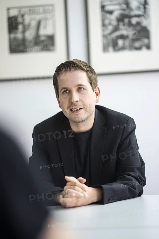 Kevin Kuehnert, SPD General Secretary, recorded in Berlin, 20/08/2024 during an interview