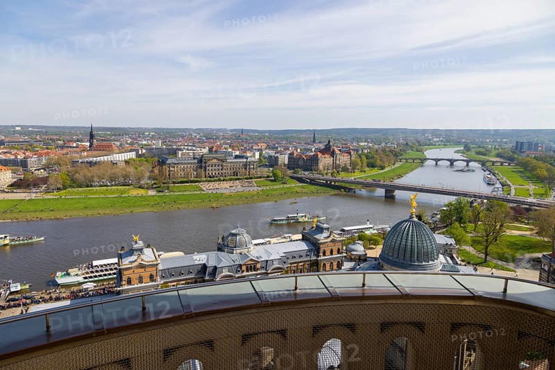 In the early hours of the morning, a section of the Carola Bridge collapsed for unknown reasons. Over a length of around 100 metres, the section on which the trams normally run collapsed into the Elbe. Photo of the intact bridge from 2023 with the steamboat parade, Carola Bridge in Dresden, Dresden, Saxony, Germany, Europe