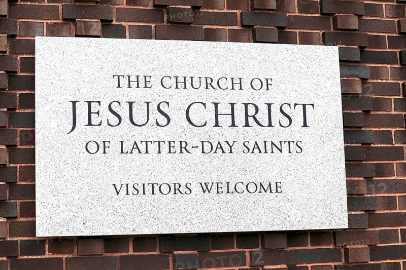 The church of Jesus Christ of latter-day saints sign, Thetford, Norfolk, England, UK