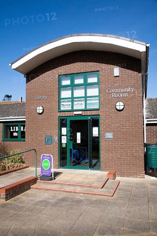 Public library and community rooms, Wickham Market, Suffolk, England, United Kingdom, Europe