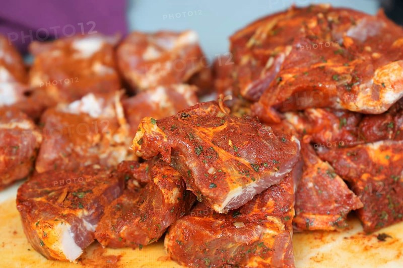 Marinated pork fillet for grilling, raw
