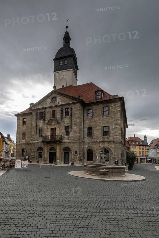 Bad Langensalza, historic old town, town hall, Thuringia, Germany, Europe