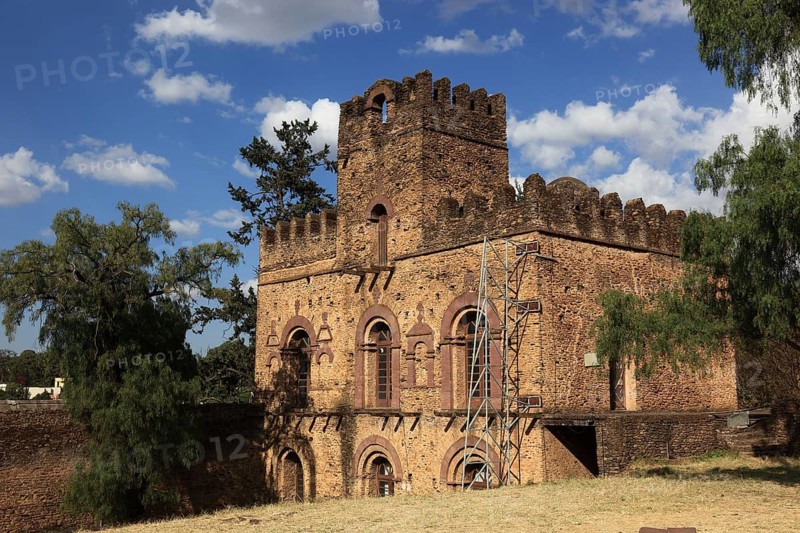 Amhara region, in the Gemp palace complex in Gondar, Gonder, UNESCO, world, heritage, cultural heritage, Ethiopia, Africa