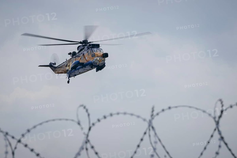 A Sea King MK41 multi-purpose helicopter, photographed during an air show at the ILA Berlin Air Show in Berlin, 7 June 2024.y