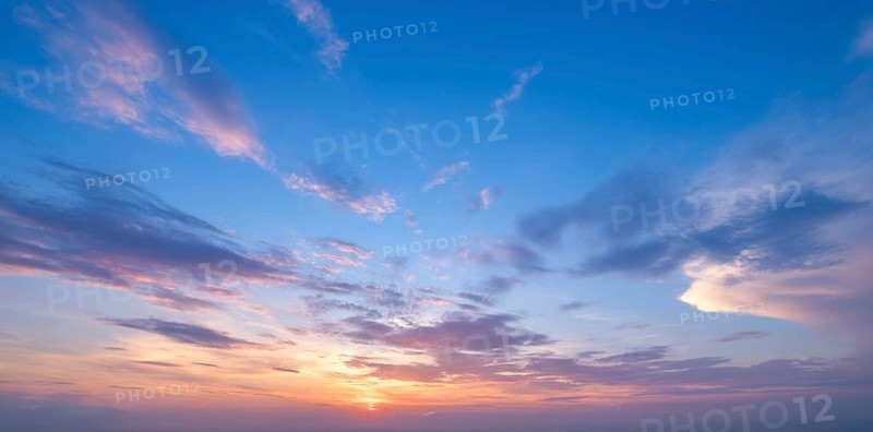 Beautiful dramatic scenic sunset sky background