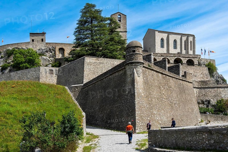 Sisteron. The citadel. Watchtower of the Government Bastion, Alpes-de-Haute-Provence. Provence-Alpes-Côte d'Azur. France