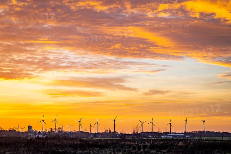 Wind farm near Holzweiler, town of Erkelenz, wind power plants, North Rhine-Westphalia, Germany, Europe