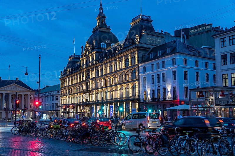 Magasin Du Nord shopping centre, on Kongens Nytorv square, Copenhagen city centre, Denmark, Europe