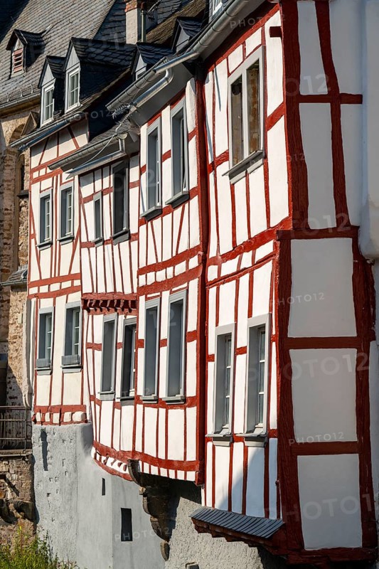 Monreal, idyllic half-timbered village in the Elz valley, in the district of Mayen-Koblenz in Rhineland-Palatinate, Germany, Europe