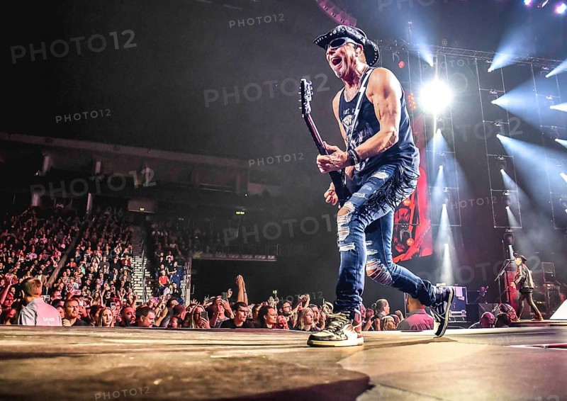 Rudolf Schenker from the Scorpions live at a concert of the Rock Believer -World Tour in the Mercedes Benz Arena Berlin