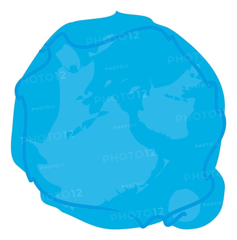 Illustration of a blue blob circle background