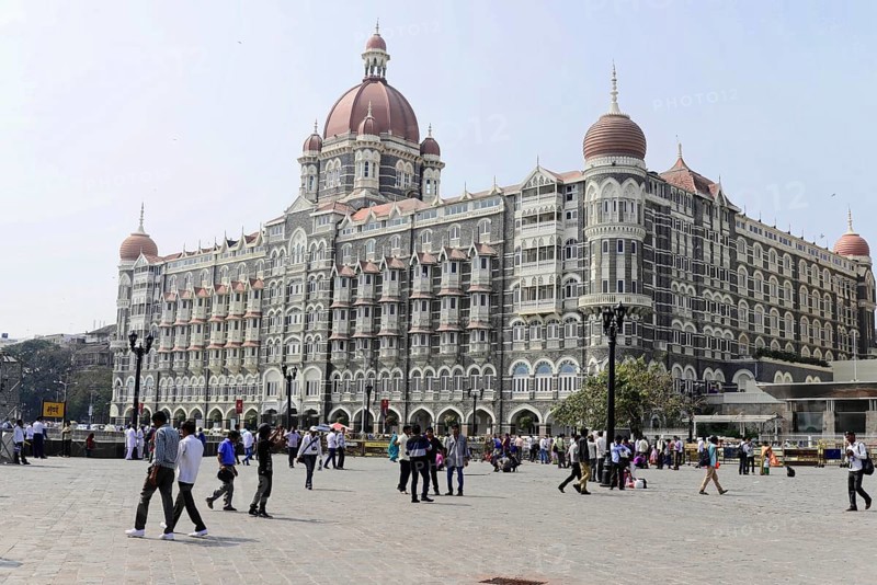 Chhatrapati Shivaji Maharaj Terminus (CSMT) railway station, formerly Victoria Terminus, UNESCO World Heritage Site, Mumbai, Maharashtra, India, Asia, A majestic domed building surrounded by people, Aurangabad, South India, Asia