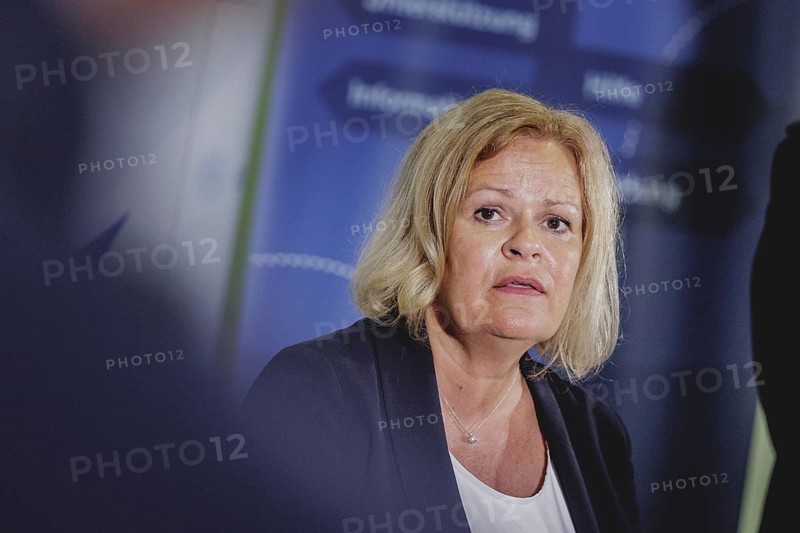 Nancy Faeser (SPD), Federal Minister of the Interior and Home Affairs, in a press statement on the occasion of the opening of the Federal Police's first 'Violence against Women' contact point at Ostbahnhof in Berlin, 15/08/2024