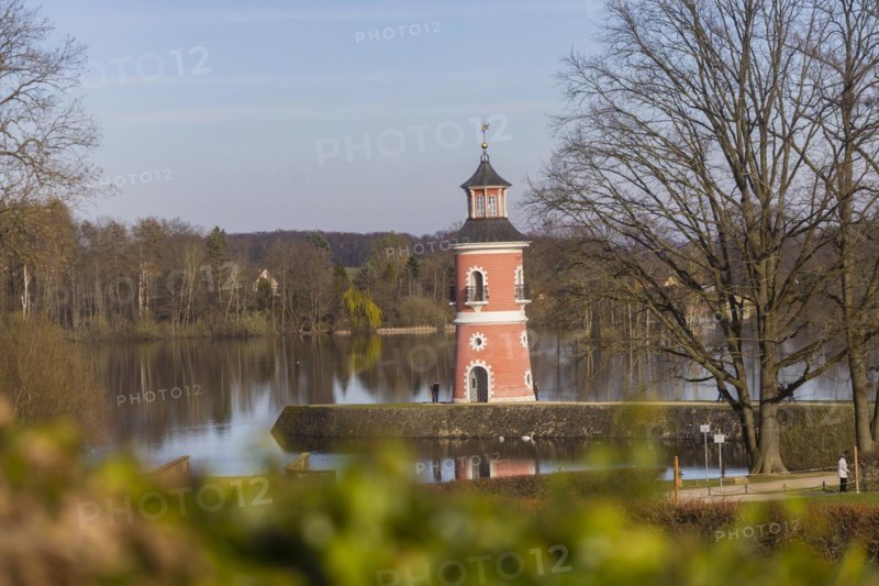 The lighthouse in Moritzburg is an inland lighthouse in Saxony. The staffage structure (folly) was built in the late 18th century as part of a backdrop for re-enacted naval battles (naumachie) . It is the only lighthouse built for this purpose in Germany and is also one of the oldest inland lighthouses in the Federal Republic of Germany, Moritzburg, Saxony, Germany, Europe