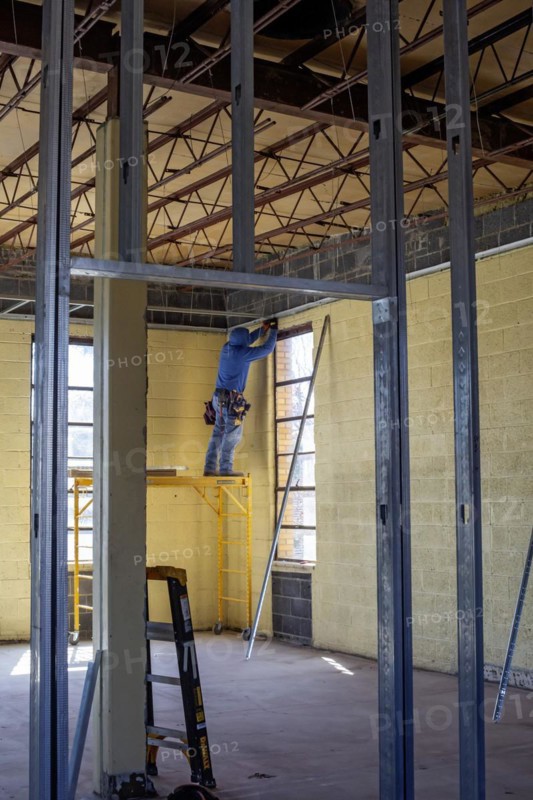 Detroit, Michigan, The former St. Matthew Catholic School, which has been vacant for a decade, is being converted to 46 affordale apartments. The project is being led by Catholic Charities of Southeast Michigan