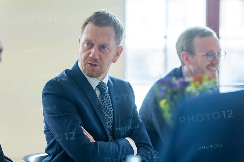 Minister President Michael Kretschmer visits Biotype GmbH in Dresden, Dresden, Saxony, Germany, Europe