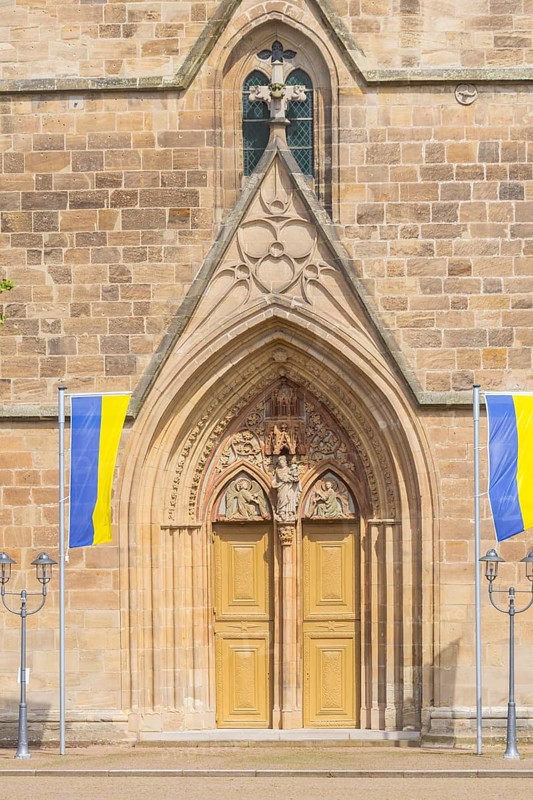 The Roman Catholic Basilica of St Cyriacus is a parish church in the town of Duderstadt in the district of Göttingen in Lower Saxony. It is the main church of the town and the Untereichsfeld region. In the town it is also known as the Oberkirche and in the Eichsfeld Cathedral region, Duderstadt, Duderstadt, Lower Saxony, Germany, Europe