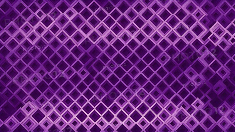 Abstract composition of an array of interlocking purple squares, AI generated