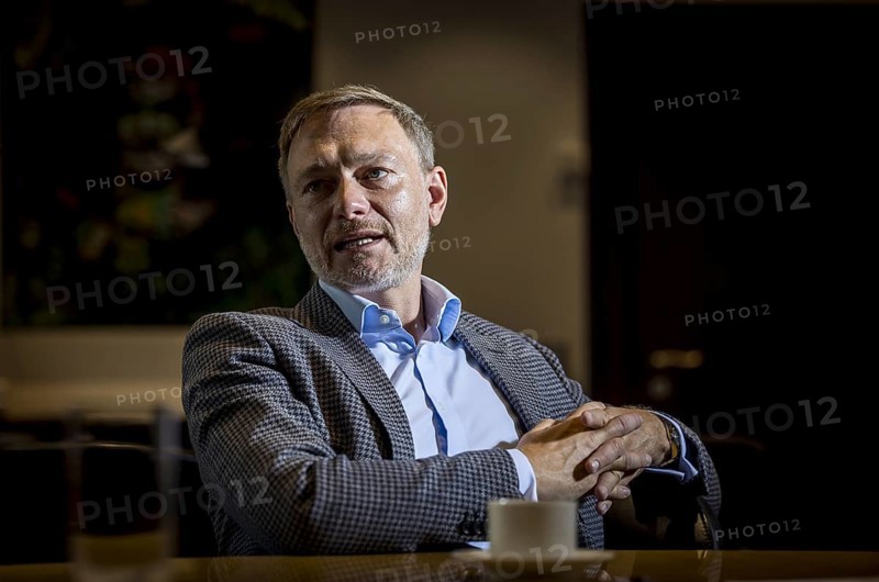 Christian Lindner (FDP), Federal Minister of Finance, recorded during an interview in his office at the Federal Ministry of Finance