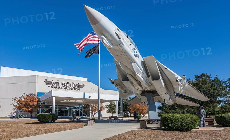 F-14A Tomcat fighter jet in front of the National Museum of Naval Aviation in Pensacola, FLorida, USA, North America