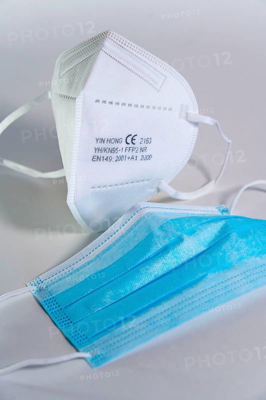 FFP2 protective masks and surgical face masks, face masks, with CE marking
