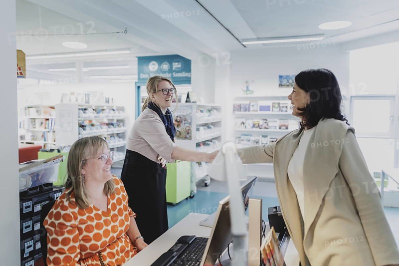 Annalena Bärbock (Alliance 90/The Greens), Federal Foreign Minister, photographed during a visit to the Danish Central Library for Southern Schleswig during the Foreign Minister's trip to Germany in Flensburg, 25 July 2024. /