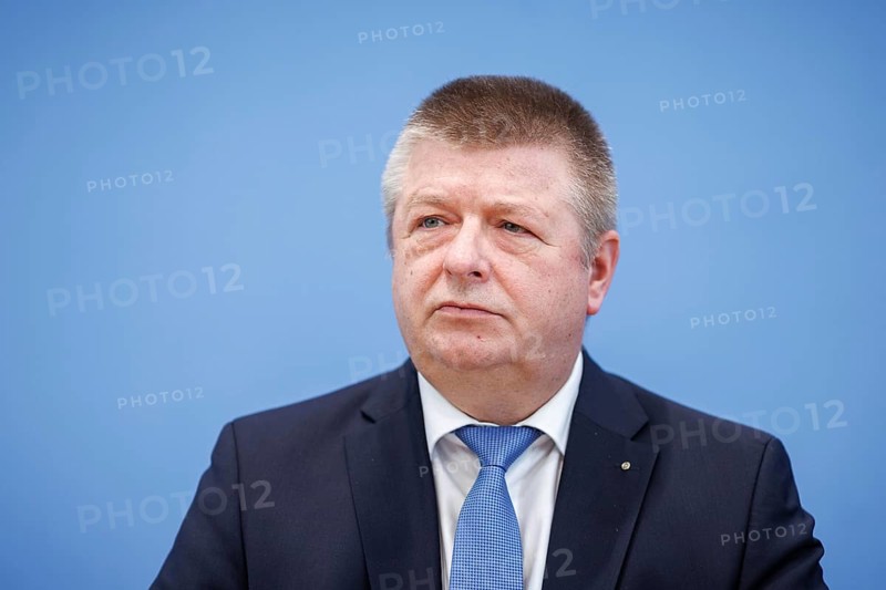 Thomas Haldenwang, President of the Federal Office for the Protection of the Constitution, recorded during the Federal Press Conference on the presentation of the 2023 Report on the Protection of the Constitution, in Berlin, 18 June 2024