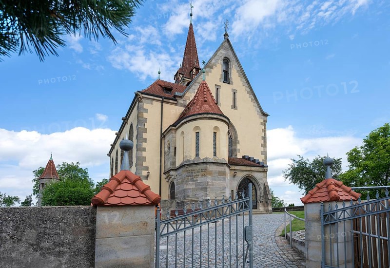 St James' Church, built around 1900, Schönberg, Middle Franconia, Bavaria, Germany, Europe