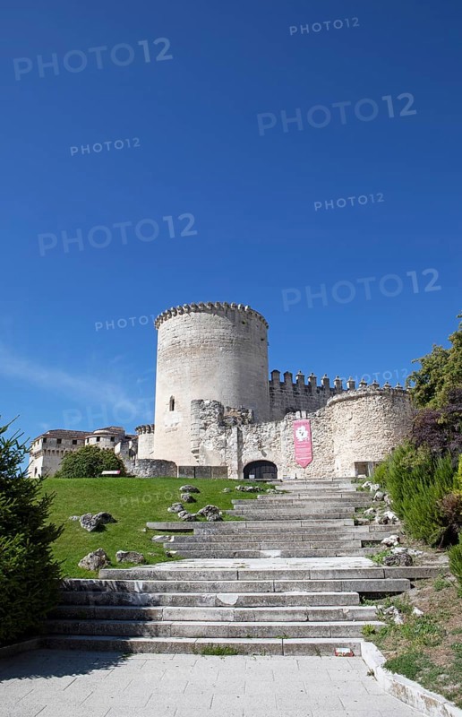 El Castillo Habitado in Cuellar, Province of Segovia, Castile and Leon, Spain, Europe