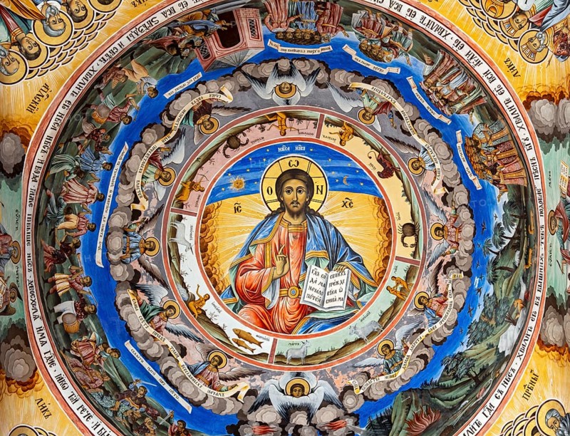 Rila Monastery frescoes, Bulgaria, Europe