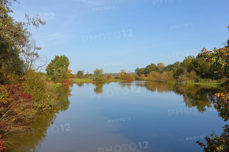 Altmühl near Gunzenhausen, autumn, Altmühltal, landscape, Upper Bavaria, Bavaria, Germany, Europe