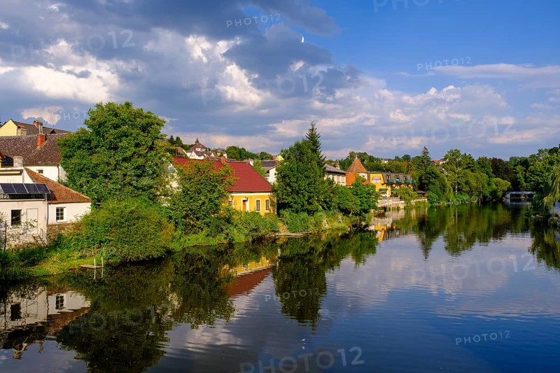 On the river Thaya, Raabs an der Thaya, Waldviertel, Lower Austria, Austria, Europe