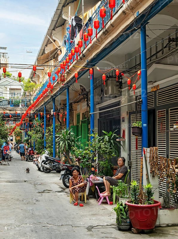 Hao Si Phuong Alley, Saigon Chinatown, Cho Lon, Ho Chi Minh City, Vietnam, Asia