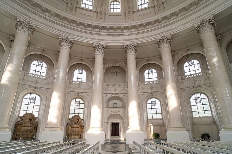 Interior of St. Blasius Cathedral in St. Blasien, Black Forest, Baden-Württemberg, Germany, Europe