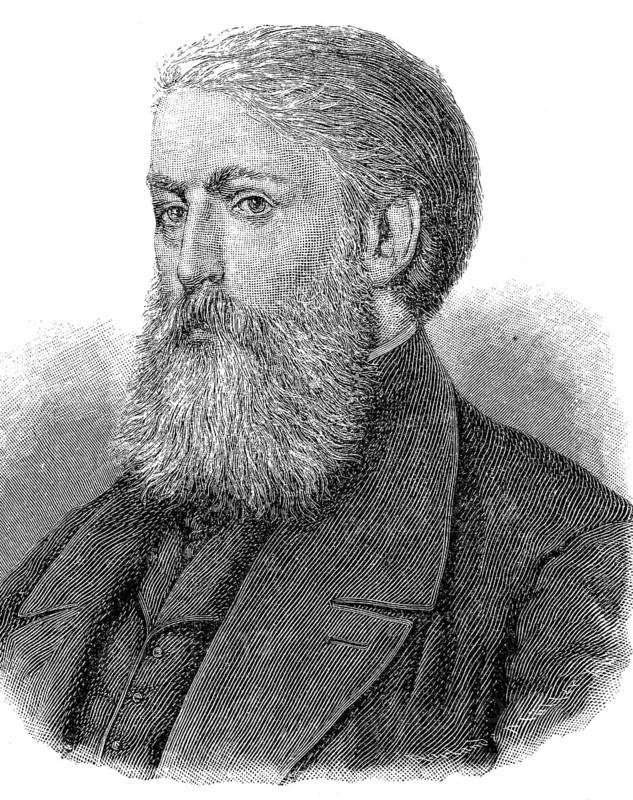 Karl Stieler, 15 December 1842 - 12 April 1885, was a German poet with a focus on Bavaria, who also worked professionally as an archivist and lawyer, Historical, digital reproduction of an original from the 19th century