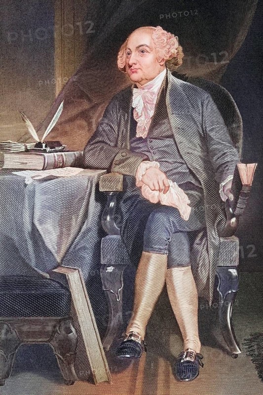 John Adams 1735-1826, First Vice President and Second President of the United States of America, After a painting by Alonzo Chappel, Historic, digitally restored reproduction from a 19th century original, Record date not stated