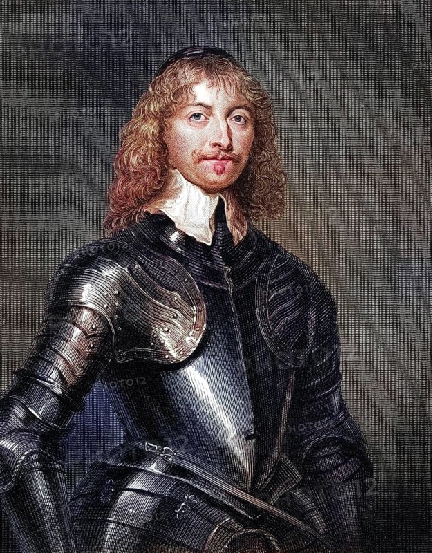 James Graham 5th Earl and 1st Marquess of Montrose, Earl of Kincardine, Lord Graham and Mugdock, 1612-1650, Scottish General during the English Civil Wars. From the book Lodges British Portraits, published 1823, Historical, digitally restored reproduction from a 19th century original, Record date not stated