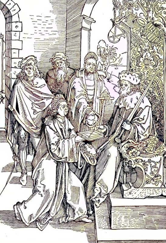 Conrad Celtis, Konrad Celtes, with the surname Protucius, 1 February 1459, 4 February 1508, was a German humanist and poet, digital reproduction of an original from the 19th century