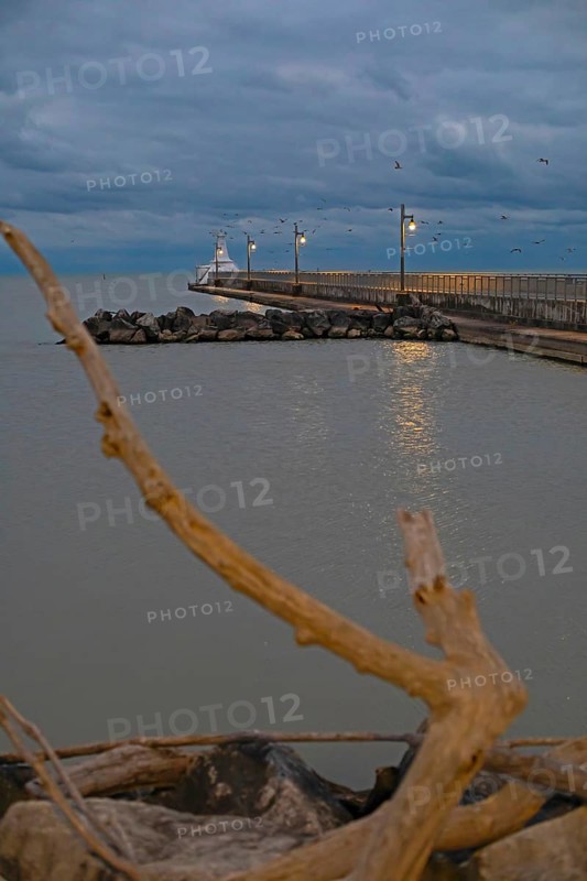 Port Stanley, Ontario Canada - The Lake Erie harbor at Port Stanley.