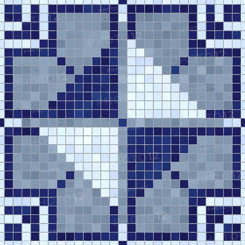 Mosaic tiles decorative background, seamless repeating vector pattern template for wallpaper, background, wood print, metal print, plastic print, glass print, decor