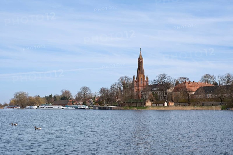 Monastery church, Malchow Monastery, Malcower See, Malchow, island town, Mecklenburg Lake District, Mecklenburg, Mecklenburg-Western Pomerania, Germany, Europe
