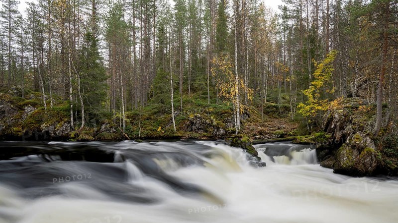 River course in Oulanka National Park, Finland, Europe