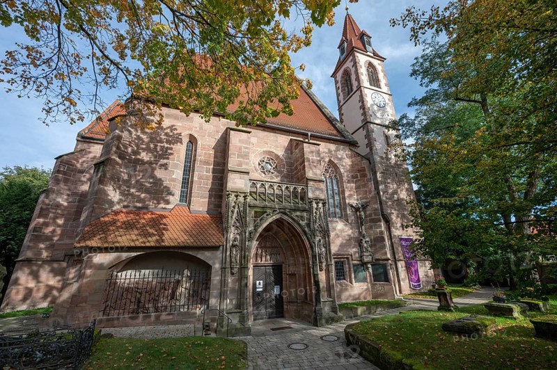 St Nicholas and St Ulrich, built in Gothic style, Kirchenberg 15, Nuremberg-Mögeldorf, Middle Franconia, Bavaria, Germany, Europe
