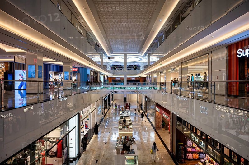Interior view, multi-storey Nakheel Luxury Shopping Mall, Palm Jumeirah luxury shopping centre, Dubai, United Arab Emirates, VAR, Asia