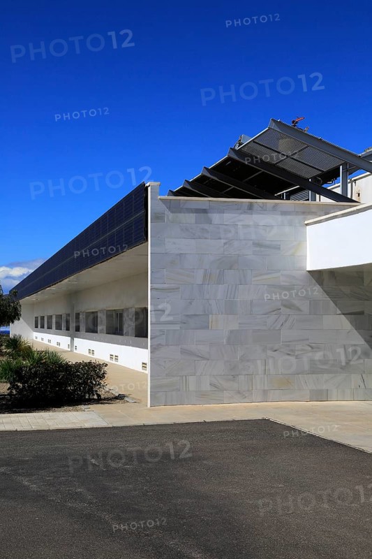 Energy efficient CIEMAT building research at Solar energy research establishment near Tabernas, Almeria, Spain, Europe