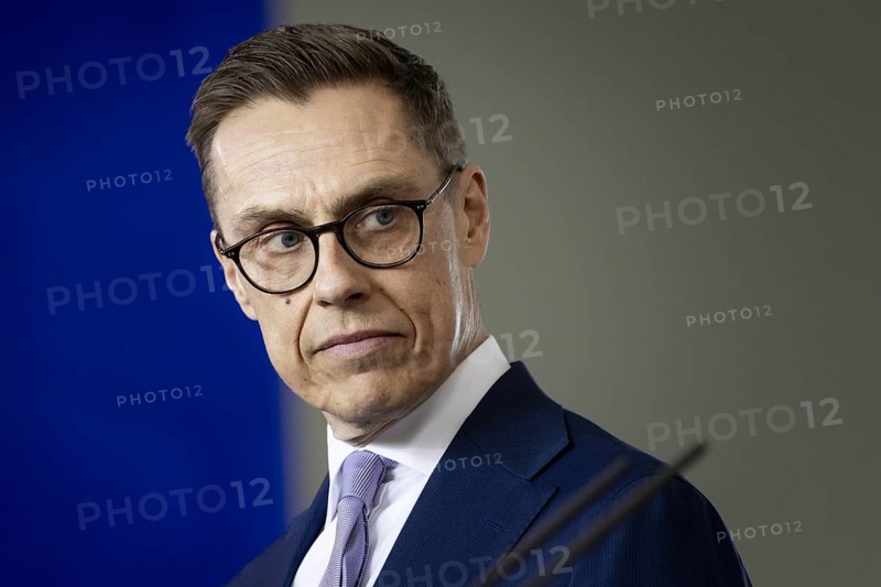 Alexander Stubb, President of the Republic of Finland, recorded during a press statement together with Olaf Scholz (SPD), Federal Chancellor, at the Federal Chancellery in Berlin, 8 May 2024