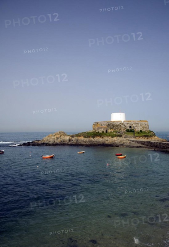Built in 1804 Fort Grey is a napoleonic period martello tower which now houses a shipwreck museum, Guernsey, Channel Islands, Europe