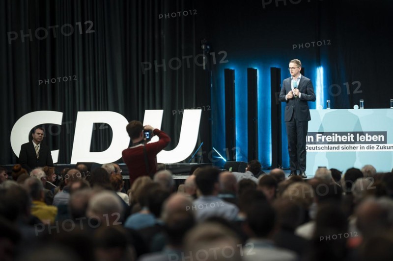 CDU Secretary General Carsten Linnemann attends the CDU policy convention in Cologne, 1 March 2024