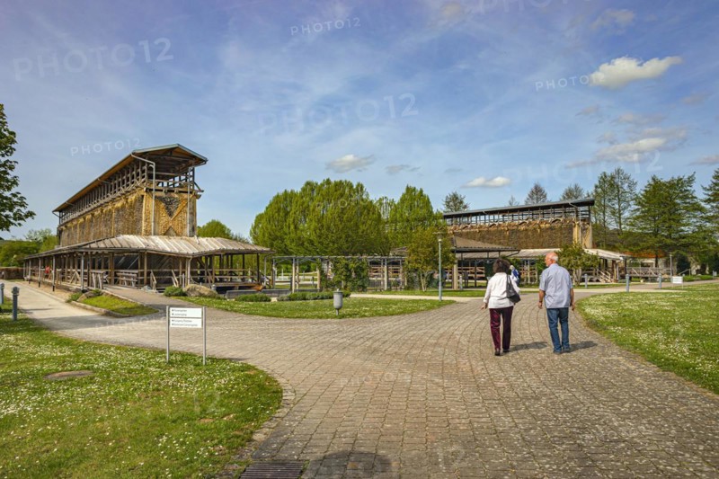Spa gardens in Bad Staffelstein, Bavaria, Germany, Europe